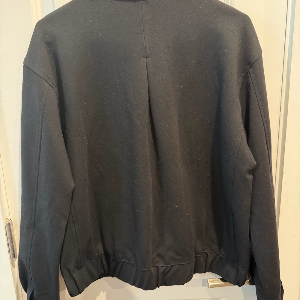Spanx Black Women's Jacket Ponte Bomber Jacket. Size Large - Picture 3 of 6